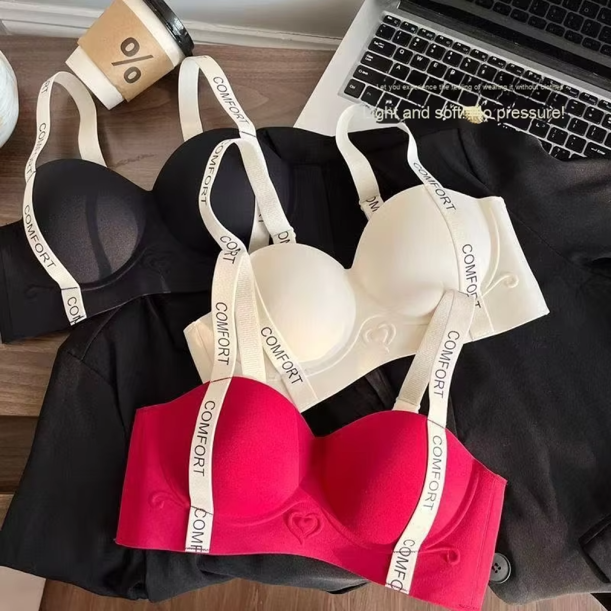 Women Seamless Push Up Padded Bra – Wireless Comfort Fit Bra | নারীদের সিমলেস পুশ আপ প্যাডেড ব্রা – ওয়্যারলেস কমফোর্ট ফিট ব্রা - Image 2