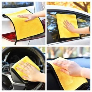 2 in 1 Car Washing Cloth 6040 cm 500 gsm medium size Car Microfiber Cleaning Cloth – Scratch Free Multipurpose Cleaning Towel | ২ ইন ১ গাড়ি ধোয়ার কাপড় ৬০৪০ সেমি ৫০০ গ্রাম মাঝারি আকারের গাড়ির মাইক্রোফাইবার পরিষ্কারের কাপড় – স্ক্র্যাচ ফ্রি মাল্টিপারপাস ক্লিনিং তোয়ালে