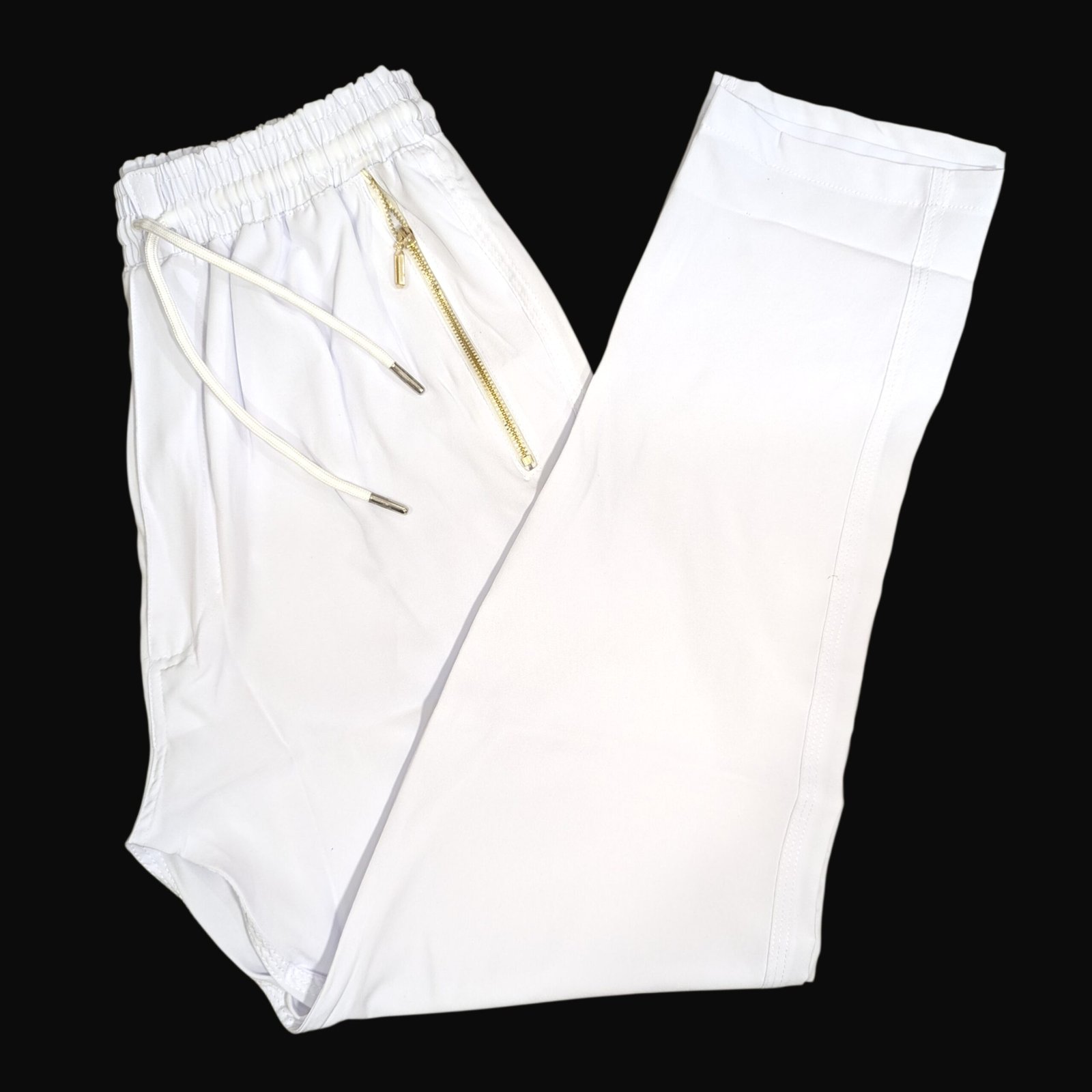 Premium White Pant Cutting Micro Stretch Pajama for Men – Smart Slim Fit Trouser | প্যান্ট কাটিং মাইক্রো স্ট্রেচ পায়জামা (সাদা) – প্রিমিয়াম স্মার্ট ফিট মেনস প্যান্ট - Image 2