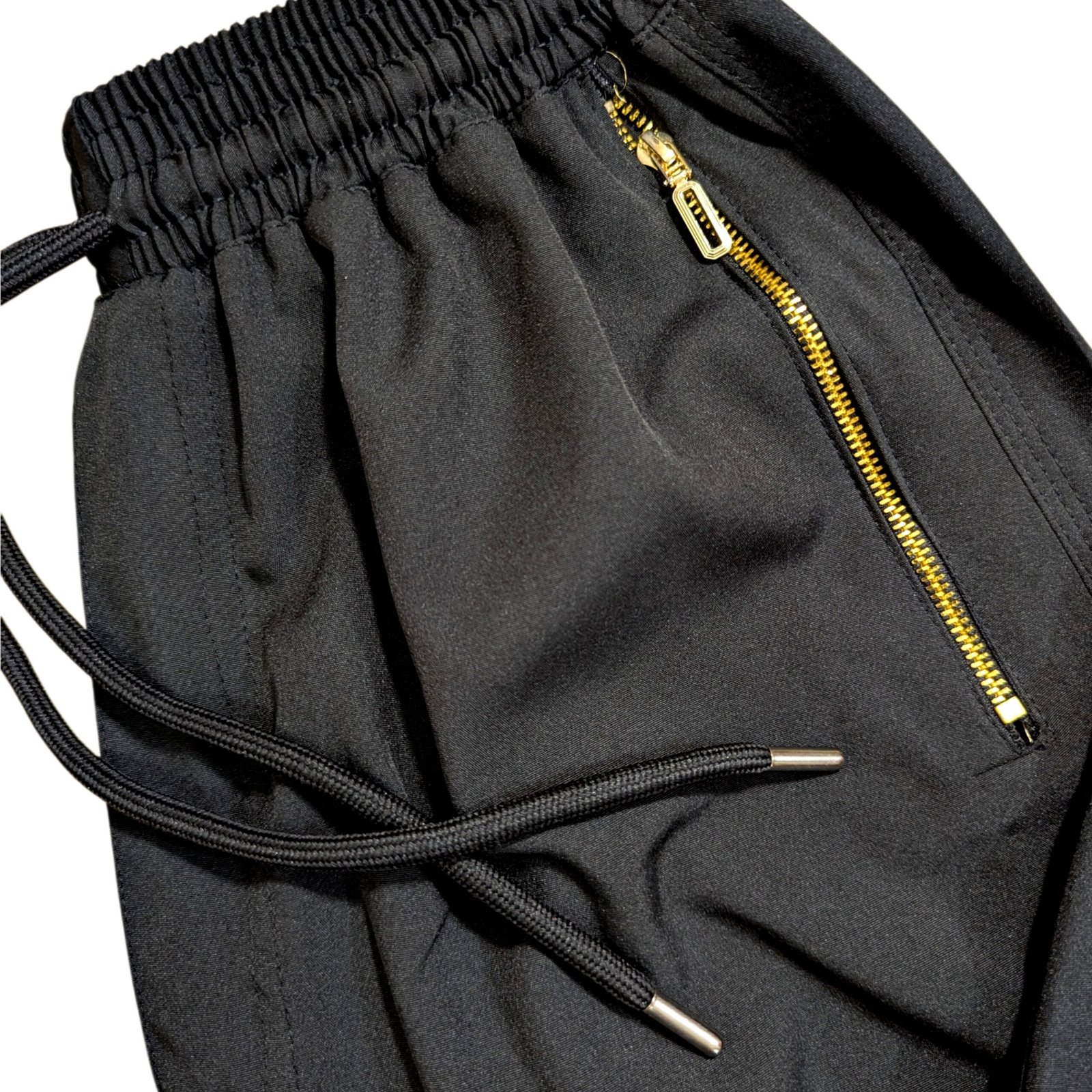 Premium Black Pant Cutting Micro Stretch Pajama for Men – Smart Slim Fit Trouser | প্যান্ট কাটিং মাইক্রো স্ট্রেচ পায়জামা (ব্ল্যাক) – প্রিমিয়াম স্মার্ট ফিট মেনস প্যান্ট - Image 3