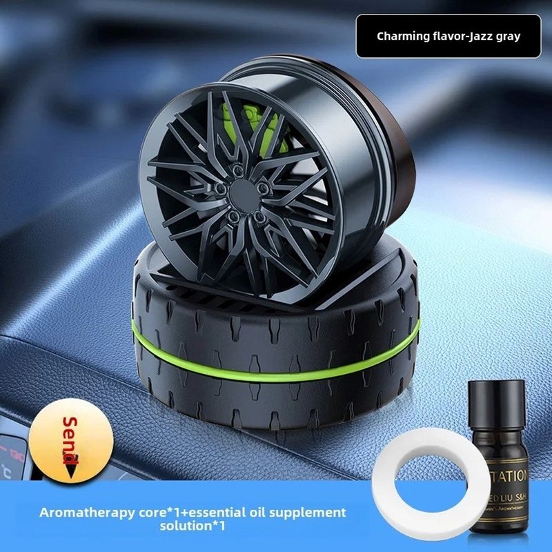 Car Wheel Shape Air Freshener – Rotating Alloy Rim Design Air Vent Perfume Diffuser | গাড়ির হুইল ডিজাইন এয়ার ফ্রেশনার – রোটেটিং অ্যালয় রিম এয়ার ভেন্ট পারফিউম ডিফিউজার - Image 6