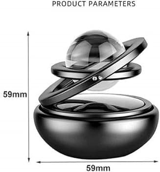 Double Ring Solar with Crystal Ball Car Perfume Diffuser | - Image 3