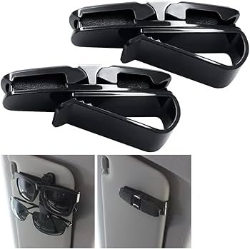 Car Sun Visor Glasses Holder Clip – Universal Sunglasses Storage Clip (2 PCS Set) | গাড়ির সান ভিসর চশমা হোল্ডার ক্লিপ – ইউনিভার্সাল সানগ্লাস স্টোরেজ (২ পিস সেট) - Image 5