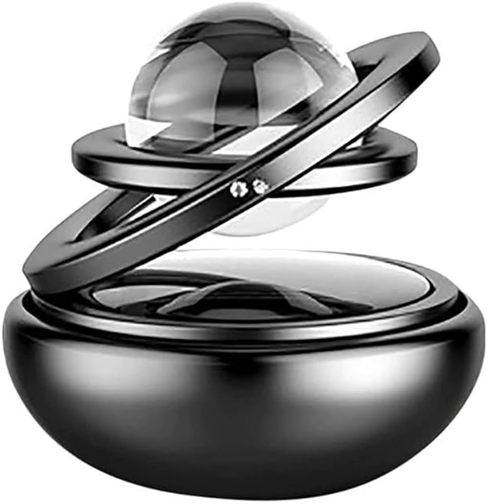Double Ring Solar with Crystal Ball Car Perfume Diffuser | - Image 8