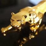 Luxury Golden Jaguar Panther Car Dashboard Showpiece | Premium Car Decor Accessory | বিলাসবহুল গোল্ডেন জাগুয়ার প্যান্থার কার ড্যাশবোর্ড শোপিস প্রিমিয়াম কার ডেকোর অ্যাকসেসরিজ