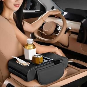 Universal Car Seat Armrest Cushion with Storage Box & Cup Holder – Premium Center Console Arm Support   |   ইউনিভার্সাল কার সিট আর্মরেস্ট কুশন স্টোরেজ বক্স ও কাপ হোল্ডারসহ – প্রিমিয়াম সেন্টার কনসোল সাপোর্ট