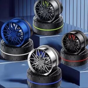 Car Wheel Shape Air Freshener – Rotating Alloy Rim Design Air Vent Perfume Diffuser   |   গাড়ির হুইল ডিজাইন এয়ার ফ্রেশনার – রোটেটিং অ্যালয় রিম এয়ার ভেন্ট পারফিউম ডিফিউজার