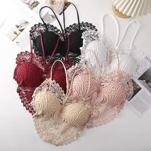 Women Lace Bra – Stylish Push Up Wireless Comfort Bra   |   উইমেন লেস ব্রা – স্টাইলিশ পুশ আপ ওয়্যারলেস কমফোর্ট ব্রা