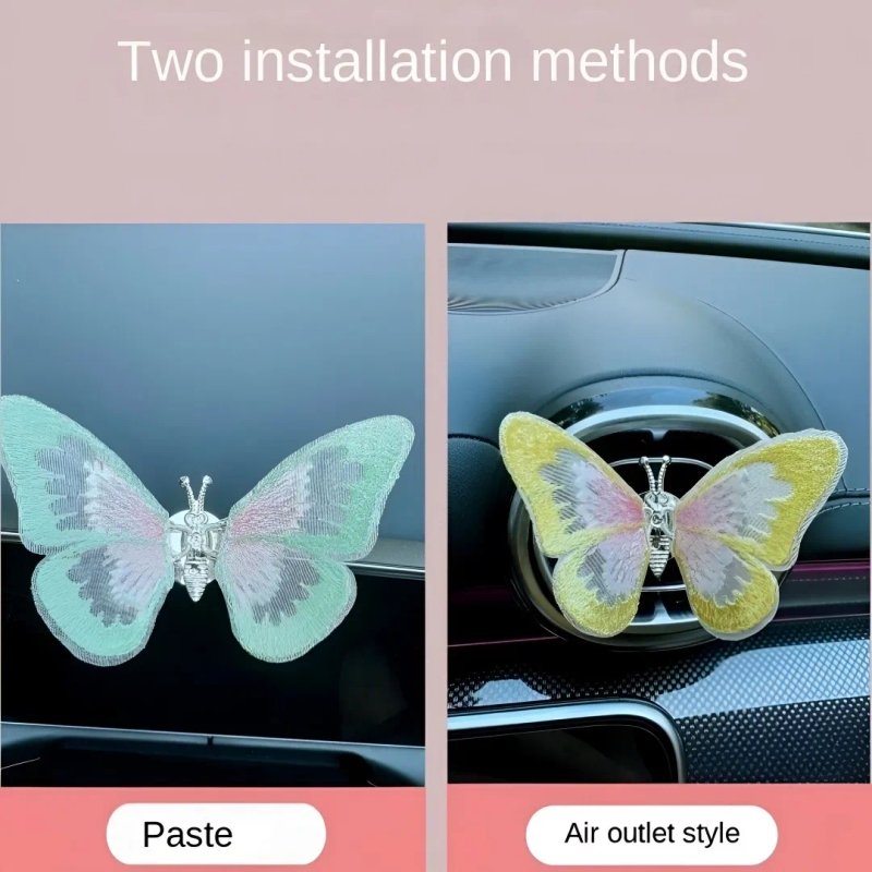 Car Air Vent Butterfly Decoration | Dashboard Butterfly Ornament | কার এয়ার ভেন্ট বাটারফ্লাই ডেকোরেশন | ড্যাশবোর্ড বাটারফ্লাই শোপিস - Image 3