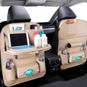 Multi-Function Car Back Seat Organizer with Foldable Tray Table   |   মাল্টিফাংশন কার ব্যাক সিট অর্গানাইজার টেবিলসহ – স্টোরেজ ও ট্রে টেবিল