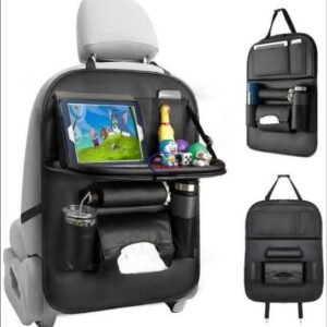 Multi-Function Car Back Seat Organizer with Foldable Tray Table | মাল্টিফাংশন কার ব্যাক সিট অর্গানাইজার টেবিলসহ – স্টোরেজ ও ট্রে টেবিল