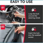 Car Steering Wheel Lock Cable | Anti-Theft Security Lock | কার স্টিয়ারিং হুইল লক কেবল | অ্যান্টি-থেফট সিকিউরিটি লক - Image 4