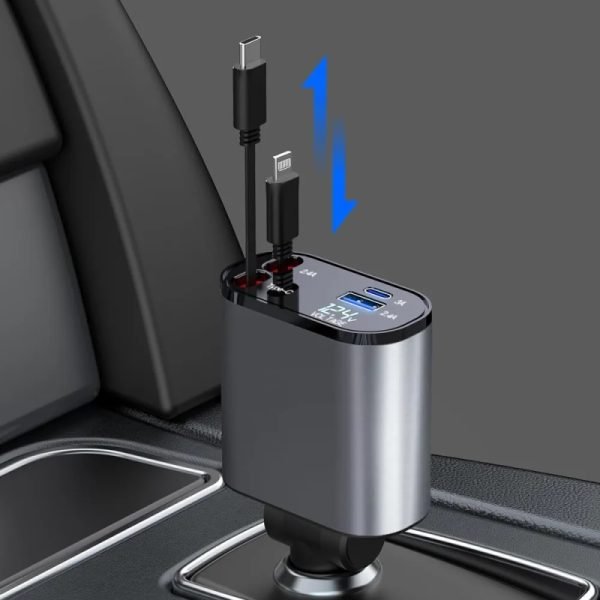 Fast Car USB Charger 3A Output - Dual Port (USB-A + USB-C) - 12/24V Cigarette Lighter Adapter | 3A আউটপুট কার USB চার্জার – ডুয়াল পোর্ট (USB-A ও USB-C) – 12/24V গাড়ির জন্য - Image 5