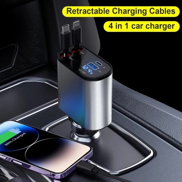 Fast Car USB Charger 3A Output - Dual Port (USB-A + USB-C) - 12/24V Cigarette Lighter Adapter | 3A আউটপুট কার USB চার্জার – ডুয়াল পোর্ট (USB-A ও USB-C) – 12/24V গাড়ির জন্য - Image 6