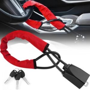 Car Steering Wheel Lock Cable | Anti-Theft Security Lock   |   কার স্টিয়ারিং হুইল লক কেবল | অ্যান্টি-থেফট সিকিউরিটি লক