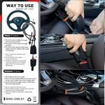 Car Steering Wheel Lock Cable | Anti-Theft Security Lock | কার স্টিয়ারিং হুইল লক কেবল | অ্যান্টি-থেফট সিকিউরিটি লক - Image 7