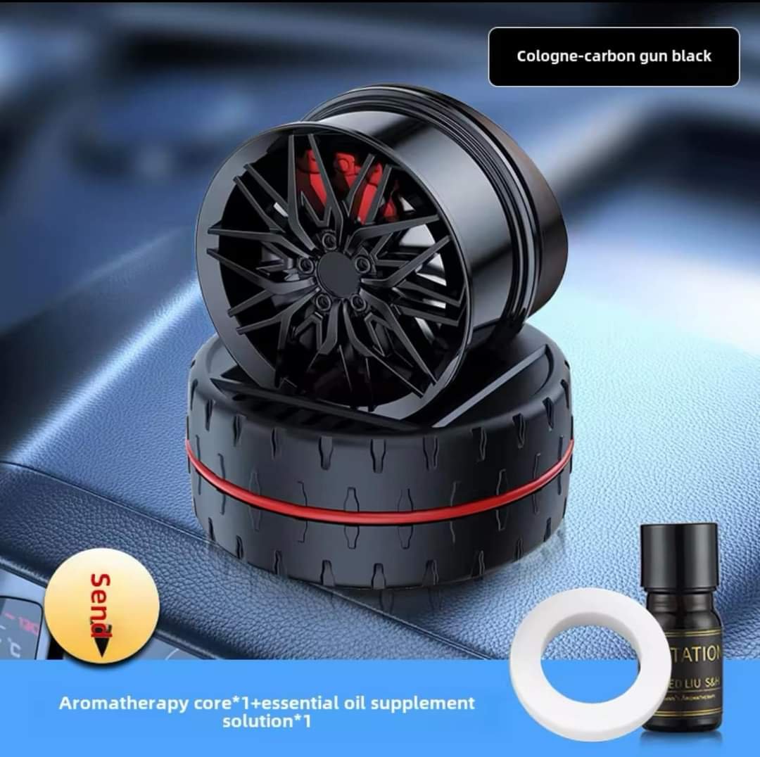 Car Wheel Shape Air Freshener – Rotating Alloy Rim Design Air Vent Perfume Diffuser | গাড়ির হুইল ডিজাইন এয়ার ফ্রেশনার – রোটেটিং অ্যালয় রিম এয়ার ভেন্ট পারফিউম ডিফিউজার - Image 4