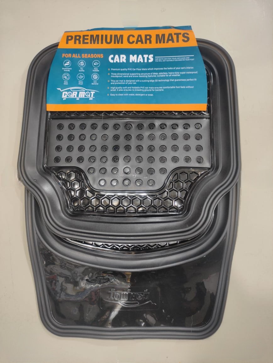 Premium Universal PVC Car Floor Mats | All Season Anti-Slip Car Mats | প্রিমিয়াম ইউনিভার্সাল PVC কার ফ্লোর ম্যাট | অল সিজন অ্যান্টি-স্লিপ কার ম্যাট
