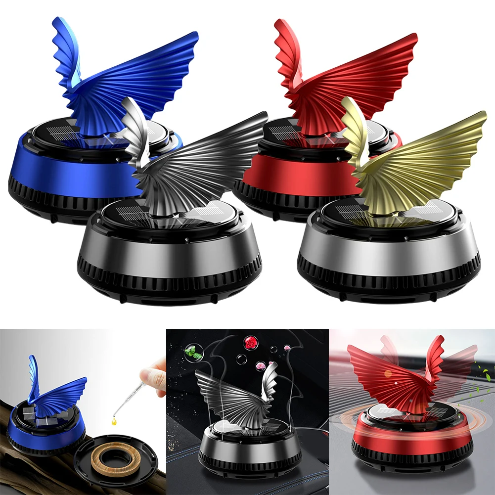 Rotable Eagle Wings Car Dashboard Showpiece with Perfume | Powered by In-Built Solar System | রোটেবল ঈগল উইংস কার ড্যাশবোর্ড শোপিস উইথ পারফিউম | ইন-বিল্ট সোলার সিস্টেম চালিত - Image 3