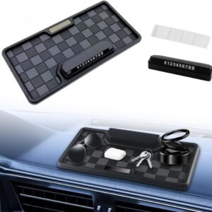 Car Dashboard Anti-Slip Mat with Temporary Parking Number Plate | āĻāĻžāϰ āĻĄā§āϝāĻžāĻļāĻŦā§āϰā§āĻĄ āĻ
ā§āϝāĻžāύā§āĻāĻŋ-āϏā§āϞāĻŋāĻĒ āĻŽā§āϝāĻžāĻ āĻ āĻĒāĻžāϰā§āĻāĻŋāĻ āύāĻžāĻŽā§āĻŦāĻžāϰ āĻĒā§āϞā§āĻ