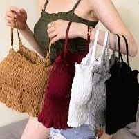 Women’s Smocked Stretchable Camisole Crop Top – Sleeveless Slim Fit Tank Top | মেয়েদের স্মকড স্ট্রেচেবল ক্যামিসোল ক্রপ টপ – স্লিভলেস স্লিম ফিট ট্যাংক টপ - Image 2