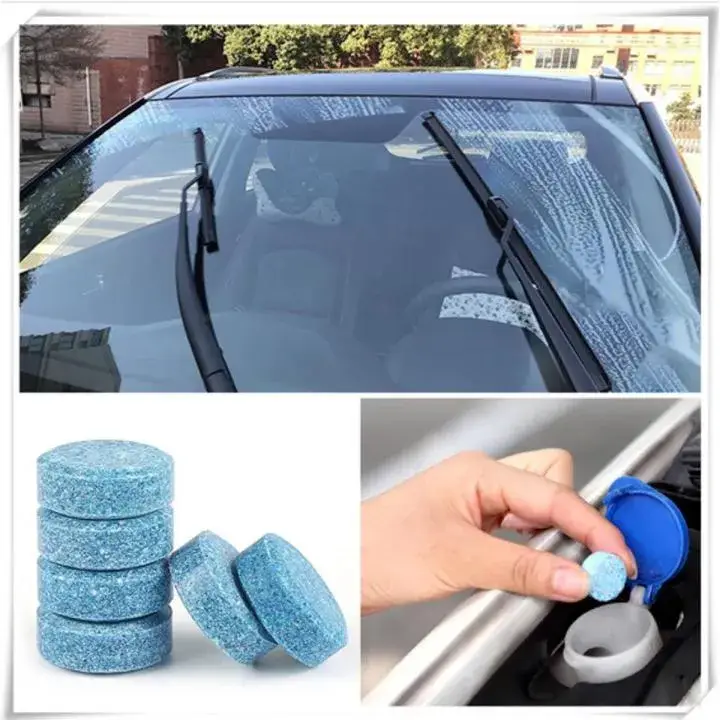 Effervescent Glass Cleaning Tablet for Car Windshield & Window Cleaner | গ্লাস ক্লিনিং ইফারভেসেন্ট ট্যাবলেট – কার উইন্ডশিল্ড ও জানালা পরিষ্কার ট্যাব - Image 2