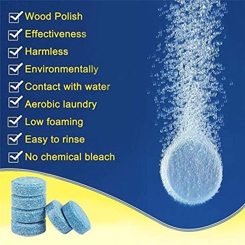 Effervescent Glass Cleaning Tablet for Car Windshield & Window Cleaner | গ্লাস ক্লিনিং ইফারভেসেন্ট ট্যাবলেট – কার উইন্ডশিল্ড ও জানালা পরিষ্কার ট্যাব - Image 3