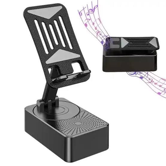 KISONLI M-1 Wireless Folding Bracket RGB Light Adjustable Mobile Phone Stand | Desk Phone Holder for Video, Gaming & Live Streaming | ভিডিও, গেমিং এবং লাইভ স্ট্রিমিংয়ের জন্য KISONLI M-1 ওয়্যারলেস ফোল্ডিং ব্র্যাকেট RGB লাইট অ্যাডজাস্টেবল মোবাইল ফোন স্ট্যান্ড ডেস্ক ফোন হোল্ডার - Image 3