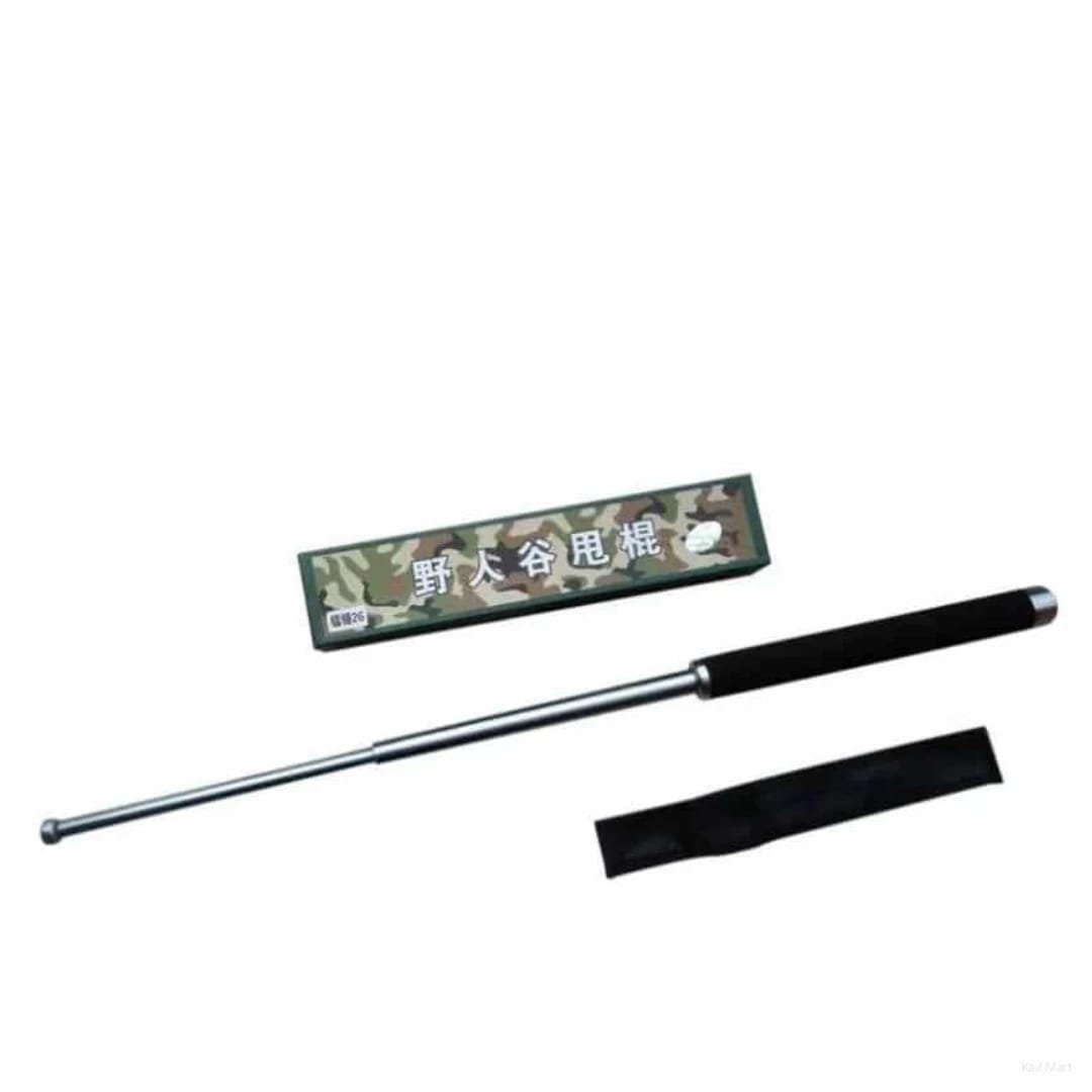 Expandable Self Defense Baton | Telescopic Steel Security Stick with Grip Handle | এক্সপ্যান্ডেবল সেল্ফ ডিফেন্স ব্যাটন | টেলিস্কোপিক স্টিল সিকিউরিটি স্টিক গ্রিপ হ্যান্ডেলসহ - Image 3