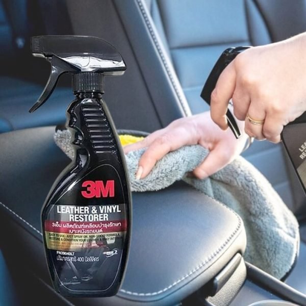 3M Leather & Vinyl Restorer 400ml – Interior Cleaner & Conditioner | 3M লেদার ও ভিনাইল রিস্টোরার 400ml – ইন্টেরিয়র ক্লিনার ও কন্ডিশনার