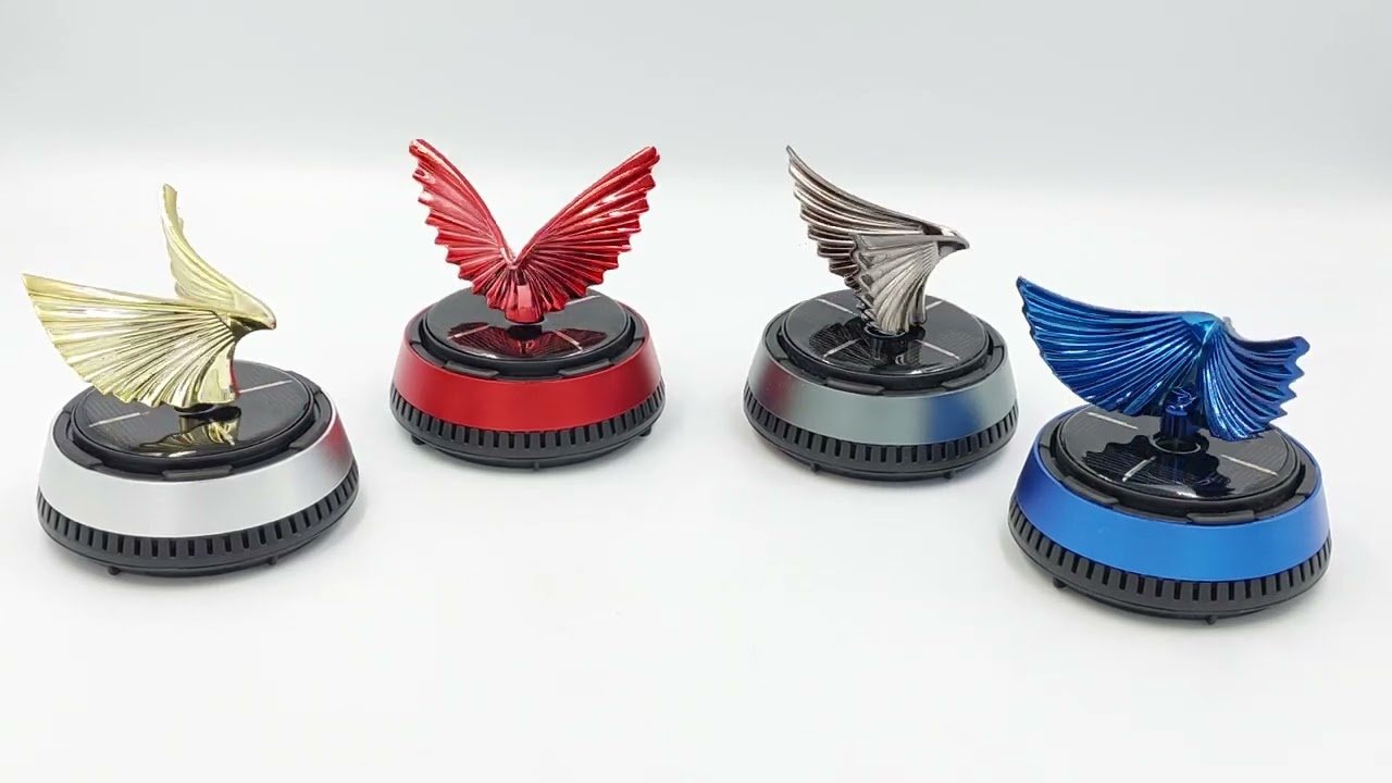 Rotable Eagle Wings Car Dashboard Showpiece with Perfume | Powered by In-Built Solar System | রোটেবল ঈগল উইংস কার ড্যাশবোর্ড শোপিস উইথ পারফিউম | ইন-বিল্ট সোলার সিস্টেম চালিত