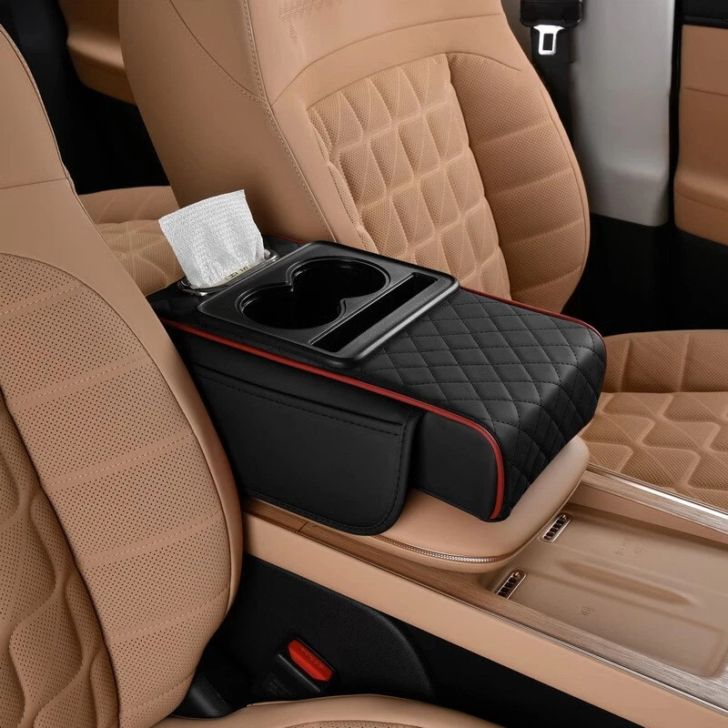 Universal Car Seat Armrest Cushion with Storage Box & Cup Holder – Premium Center Console Arm Support | ইউনিভার্সাল কার সিট আর্মরেস্ট কুশন স্টোরেজ বক্স ও কাপ হোল্ডারসহ – প্রিমিয়াম সেন্টার কনসোল সাপোর্ট - Image 3
