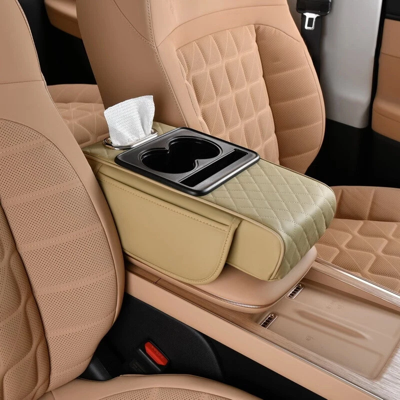 Universal Car Seat Armrest Cushion with Storage Box & Cup Holder – Premium Center Console Arm Support | ইউনিভার্সাল কার সিট আর্মরেস্ট কুশন স্টোরেজ বক্স ও কাপ হোল্ডারসহ – প্রিমিয়াম সেন্টার কনসোল সাপোর্ট - Image 4