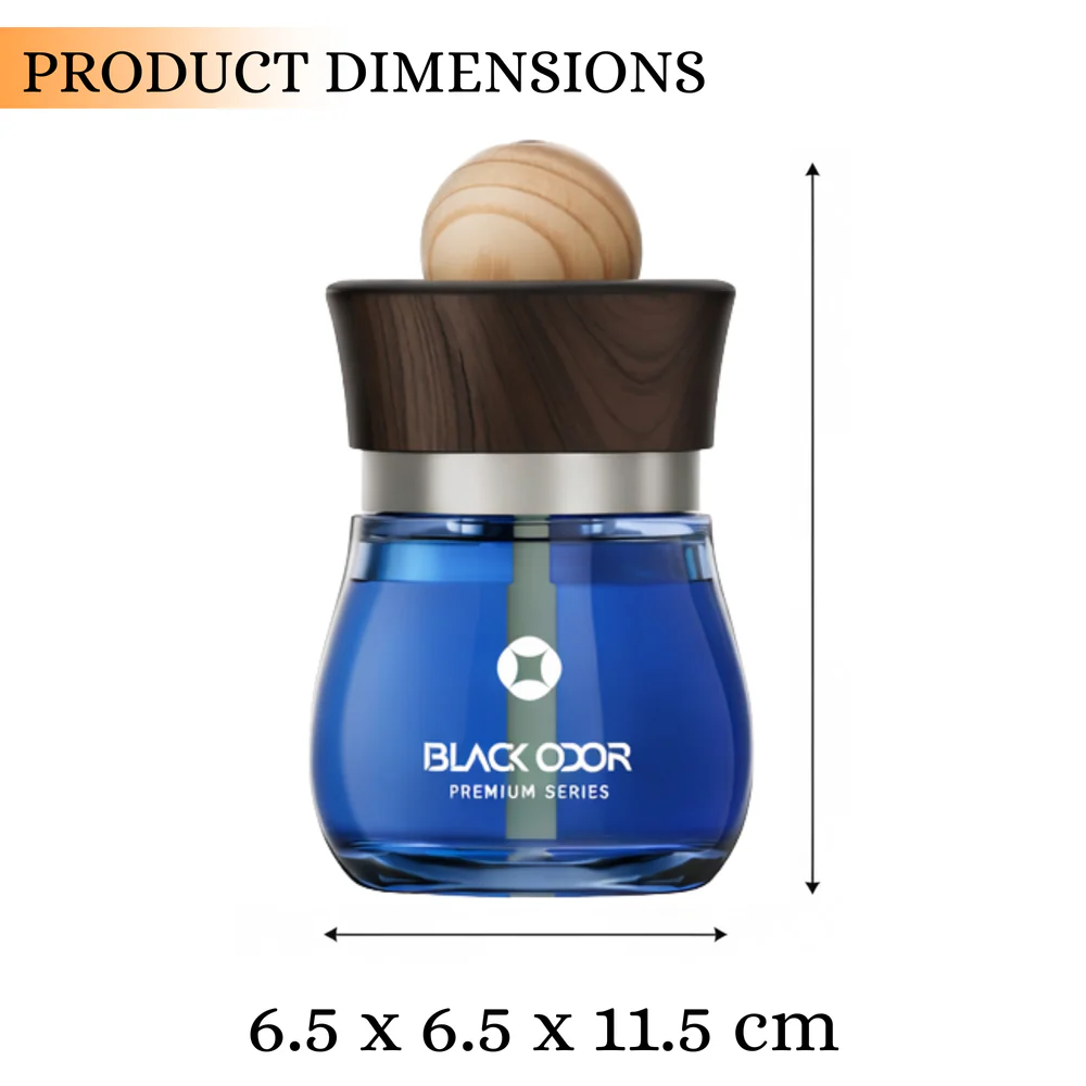 Premium Black Odor Car Perfume Diffuser with Wooden Cap – Long Lasting Air Freshener | প্রিমিয়াম Black Odor কার পারফিউম ডিফিউজার (Wooden Cap Air Freshener) - Image 4