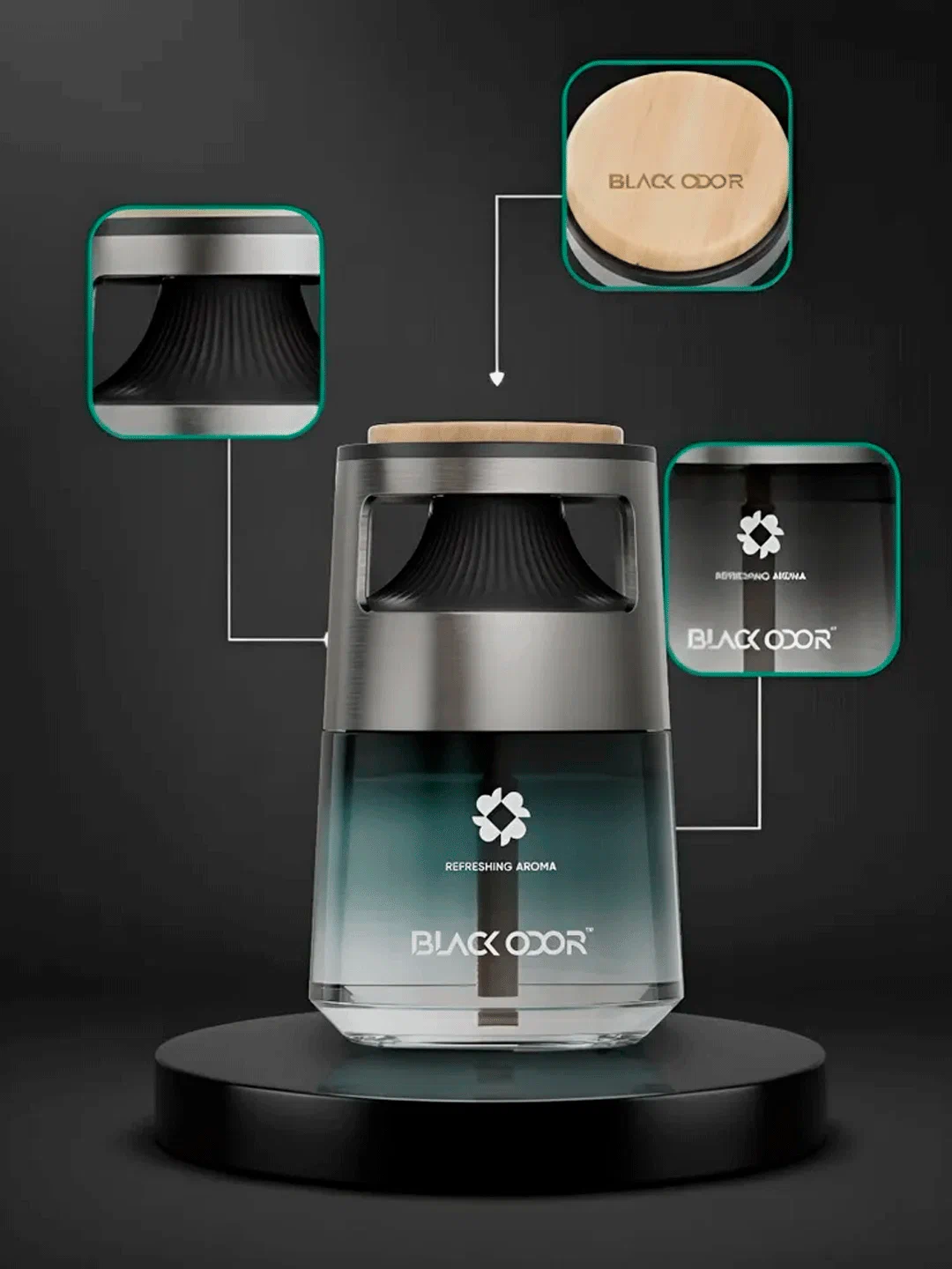 Black Odor BO-40 Premium Car Perfume Diffuser – Long Lasting Luxury Fragrance | Black Odor BO-40 প্রিমিয়াম কার পারফিউম ডিফিউজার – লং লাস্টিং ফ্রেগরেন্স - Image 3