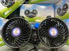 Dual Head USB Car Fan 360° Rotatable – 3 Speed Dashboard Cooling Fan for Car | ডুয়াল হেড USB কার ফ্যান 360° রোটেশন – ড্যাশবোর্ড কুলিং ফ্যান (৩ স্পিড) - Image 3