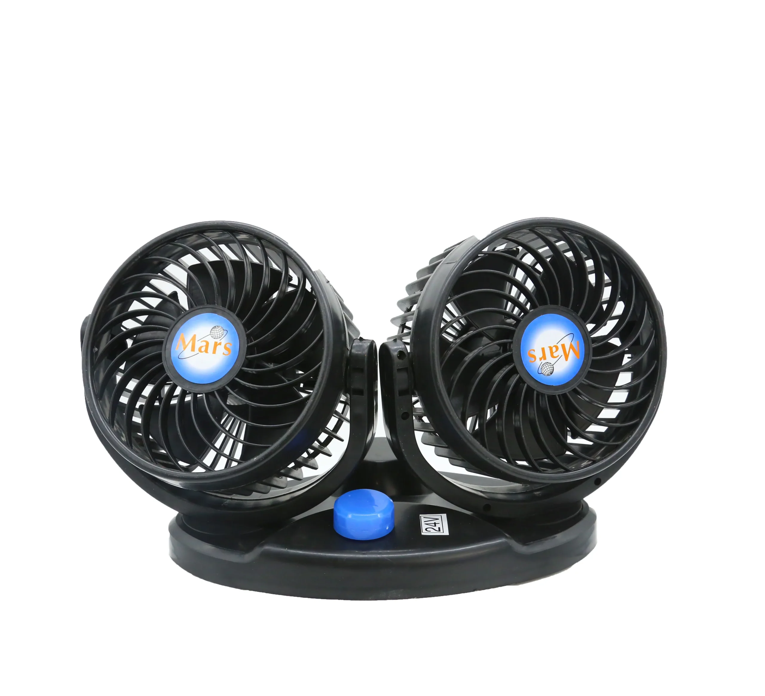 Dual Head USB Car Fan 360° Rotatable – 3 Speed Dashboard Cooling Fan for Car | ডুয়াল হেড USB কার ফ্যান 360° রোটেশন – ড্যাশবোর্ড কুলিং ফ্যান (৩ স্পিড)