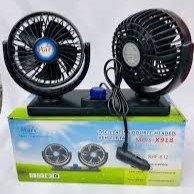 Dual Head USB Car Fan 360° Rotatable – 3 Speed Dashboard Cooling Fan for Car | ডুয়াল হেড USB কার ফ্যান 360° রোটেশন – ড্যাশবোর্ড কুলিং ফ্যান (৩ স্পিড) - Image 2