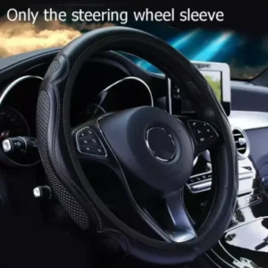 Artificial L.B leather Steering Wheel Cover Color Black