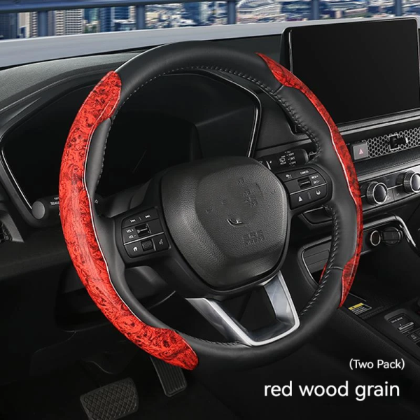Two Part Wooden Steering Cover for Cars - Image 6