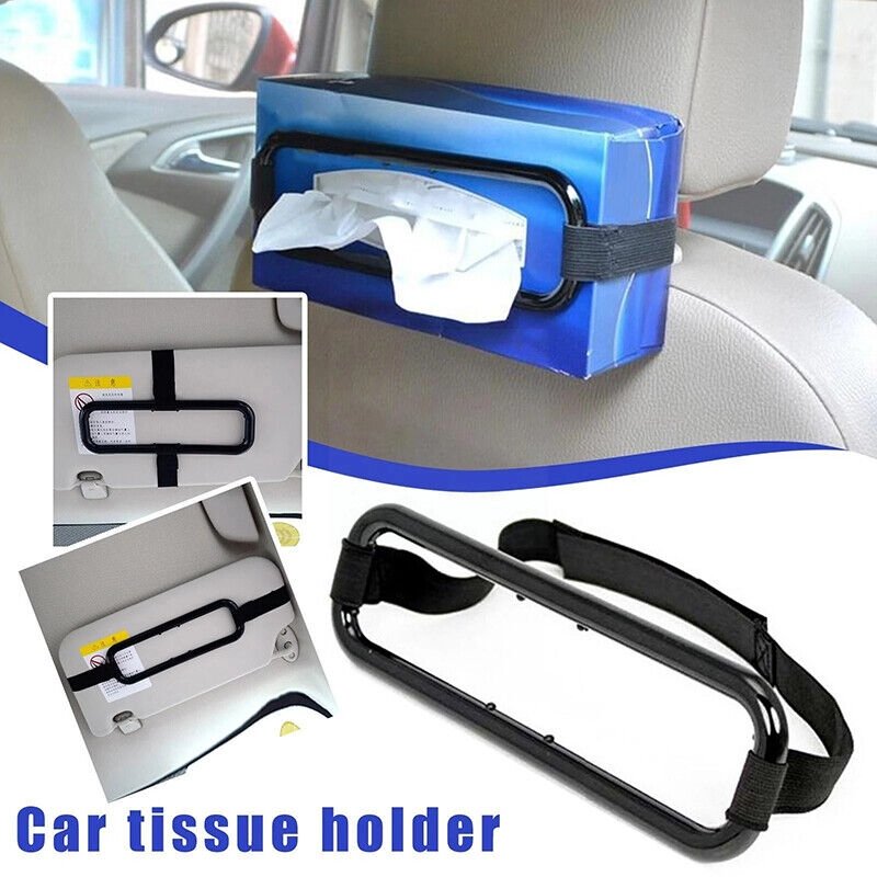 Sun Visor & Seat Back Elastic Hanging Napkin Box - Image 2