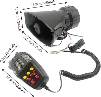 Siren 12V – 7 Tone Sound Horn | Car Siren Speaker | Emergency Alarm System - Image 4