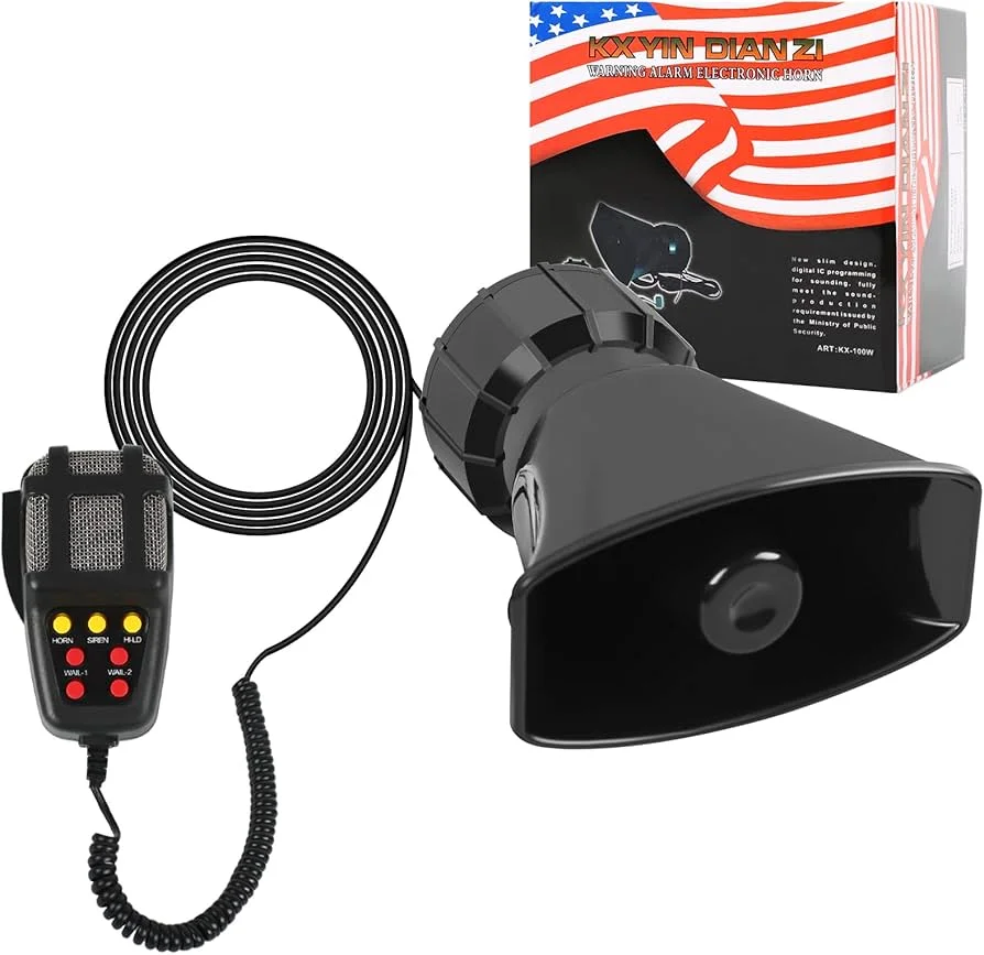 Siren 12V – 7 Tone Sound Horn | Car Siren Speaker | Emergency Alarm System - Image 3