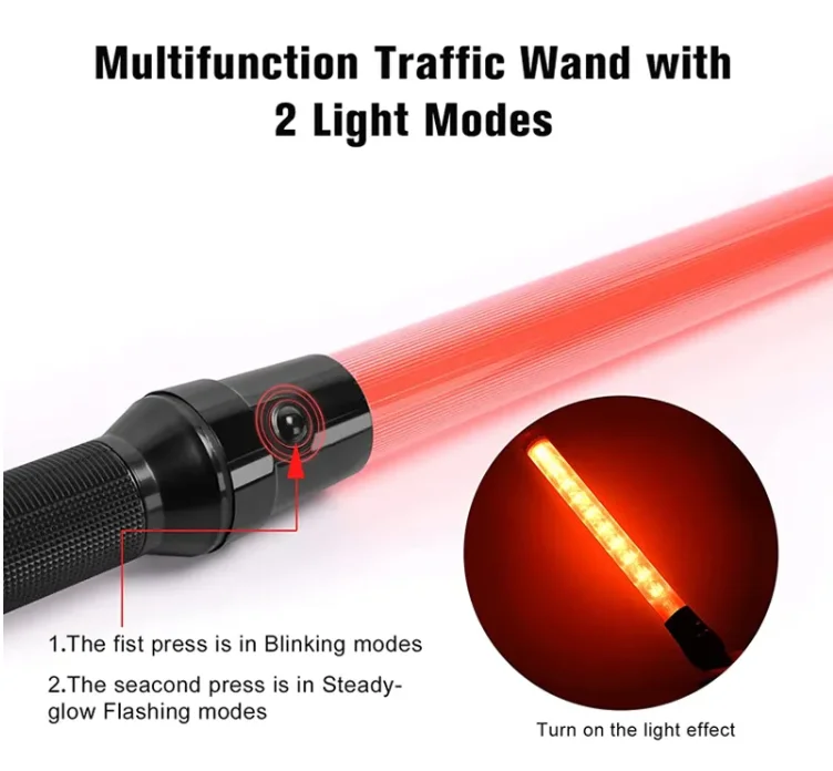 Police Hand Rechargeable Traffic Light Stick - Image 4
