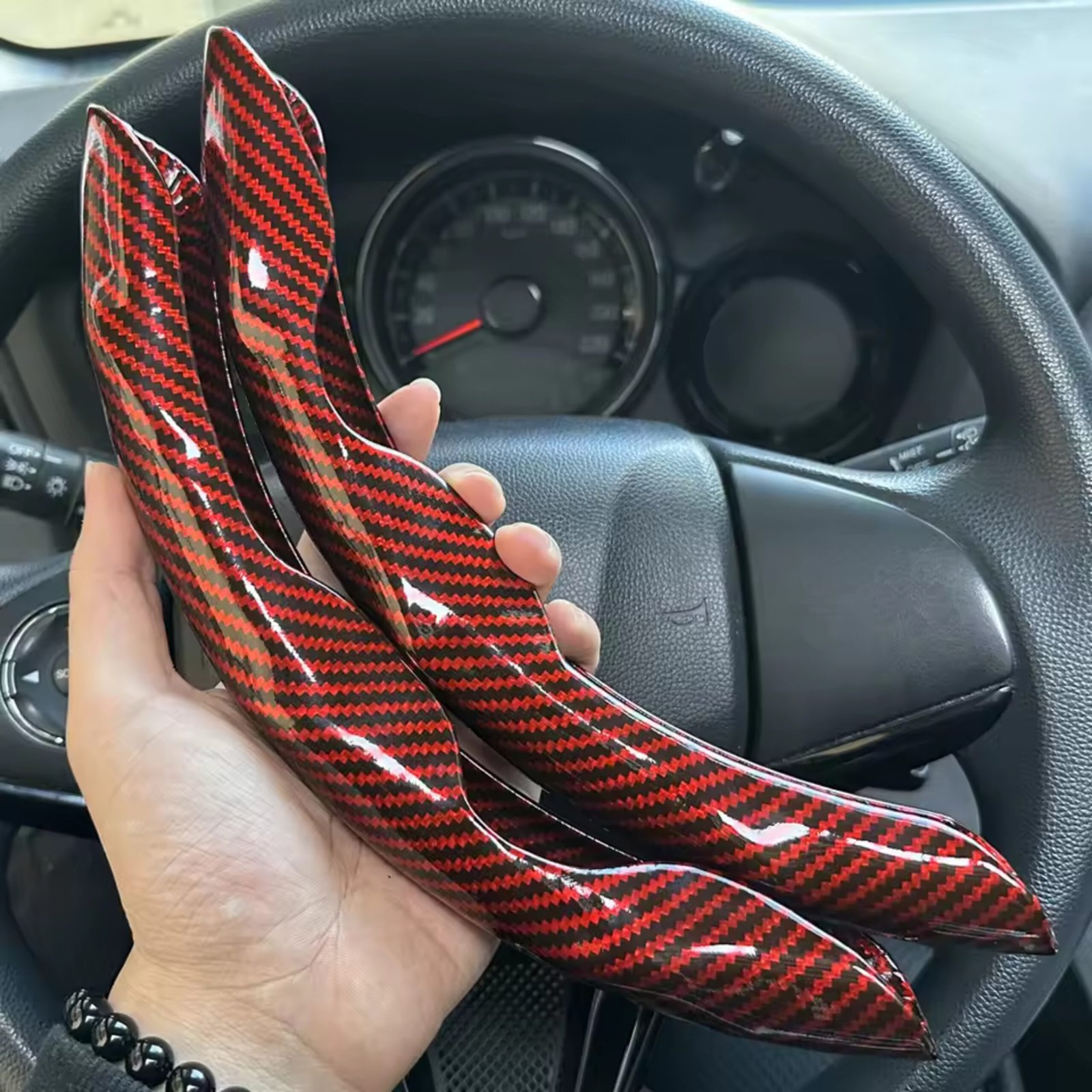 Two Part Wooden Steering Cover for Cars - Image 14