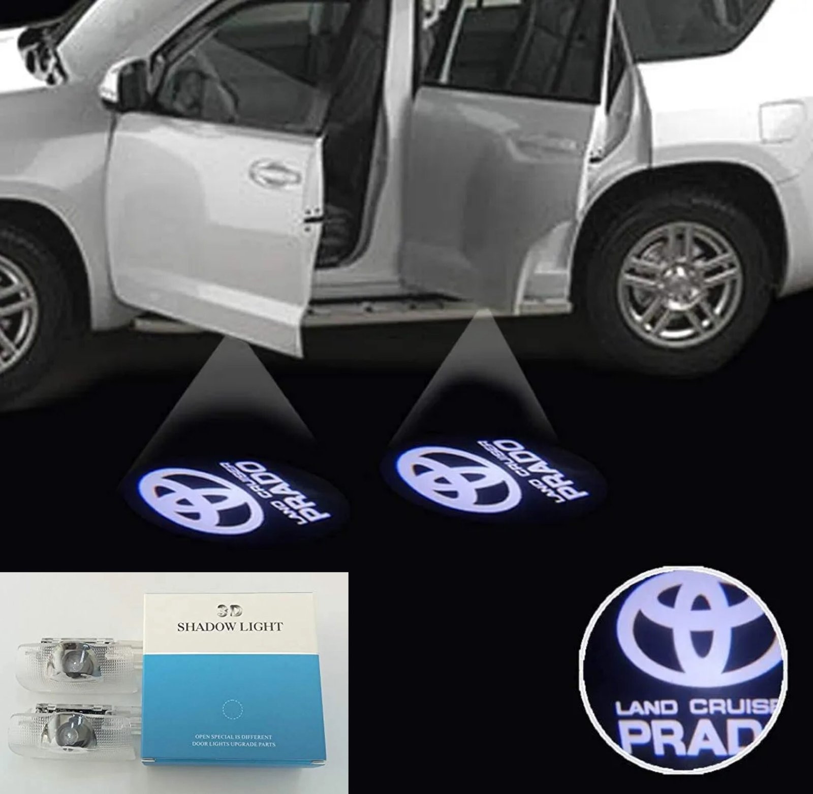 Car Door Logo Projection Light – LED Wireless Door Shadow Light (2 Pcs, Batteries Included) - Image 9