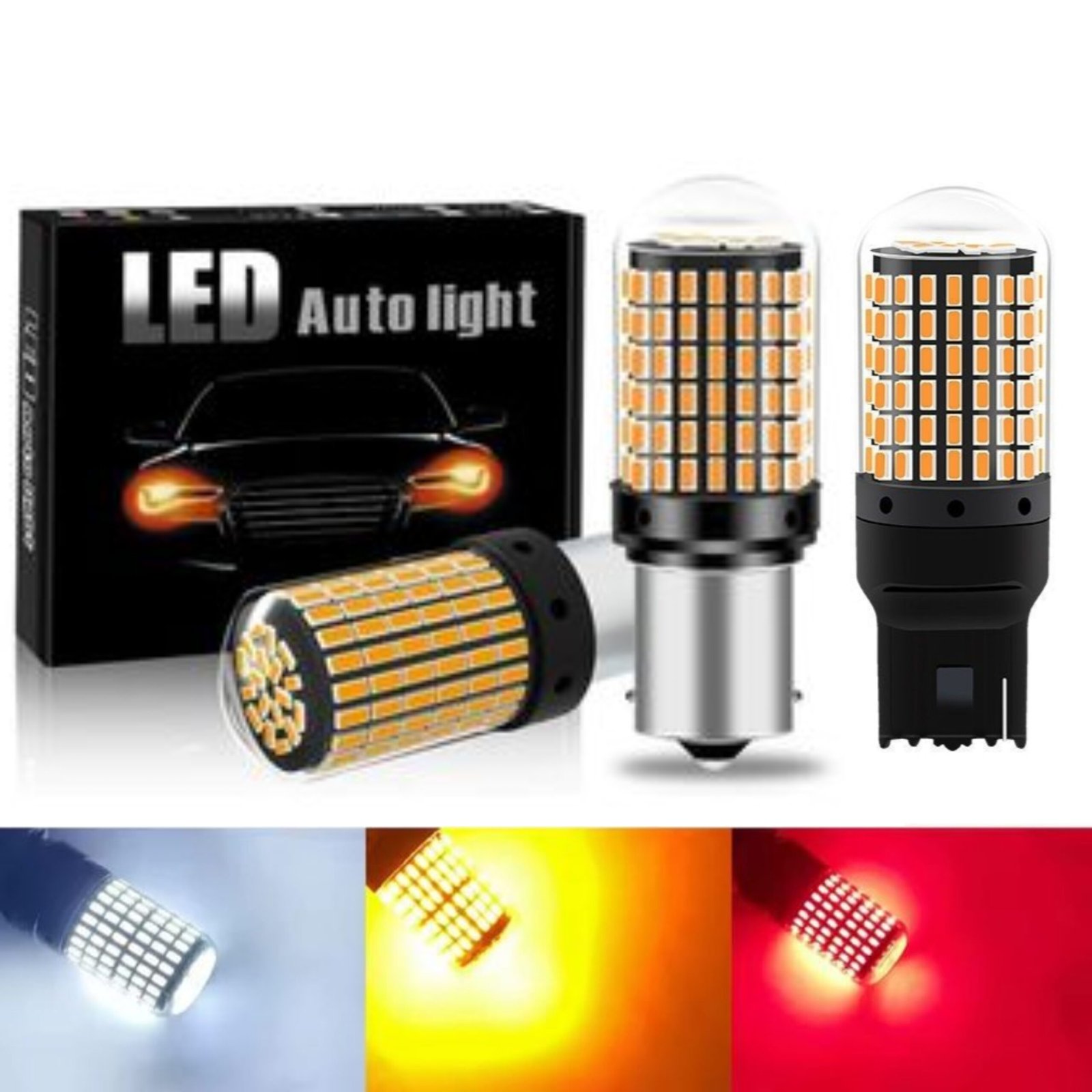 Vehicle Elasticity Bumper Corner Pole Safety Pole with LED Light for Universal Car