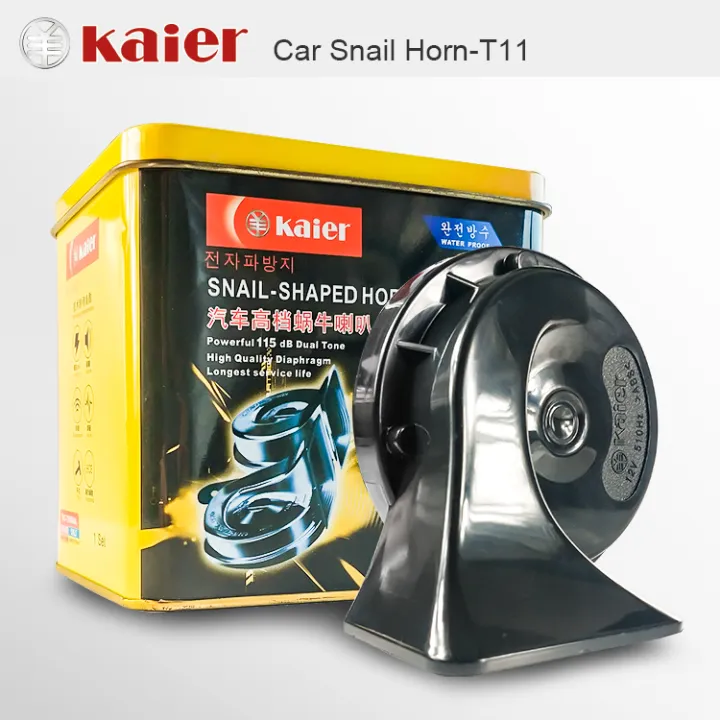 Kaier Snail-Shaped Horn – Powerful Waterproof Dual Tone Car Horn - Image 2