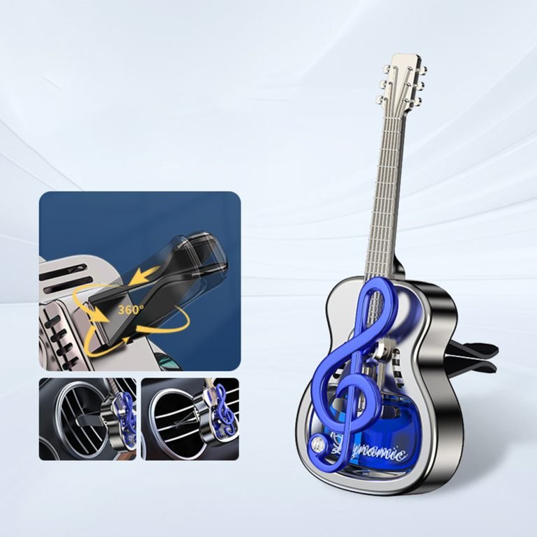 Guitar Shaped Car Perfume Car Air Vent Aromatherapy Accessories Music Lovers Car Interior Lasting Fragrance Air Freshener - Image 4