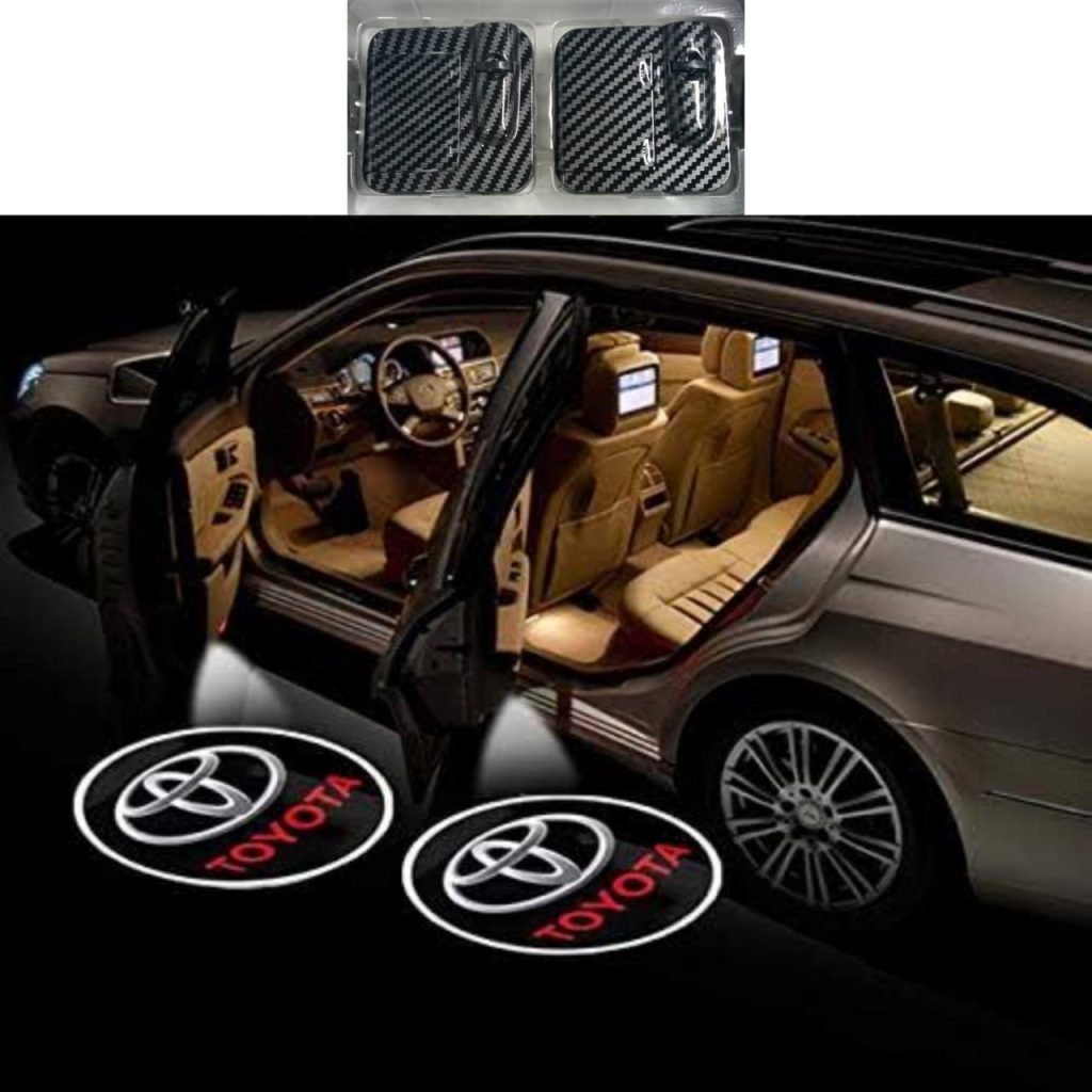 Car Door Logo Projection Light – LED Wireless Door Shadow Light (2 Pcs, Batteries Included) - Image 2
